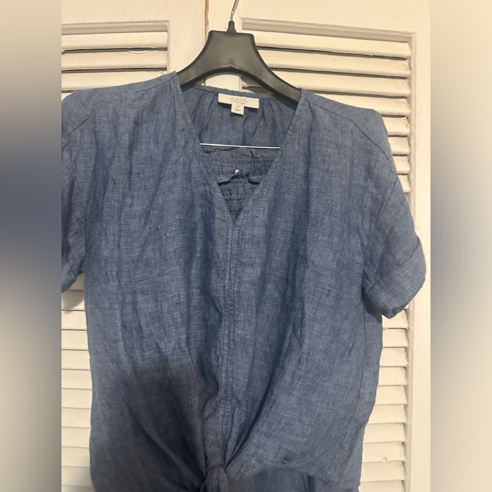 Charter Club Luxury linen top women’s  XS